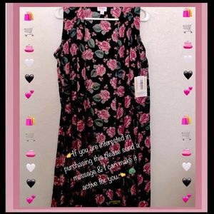 🌷🖤 NWT Striking LuLaRoe Roses Joy Kimono Coverup M Beach Party